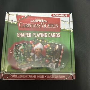 Christmas vacation shaped playing cards